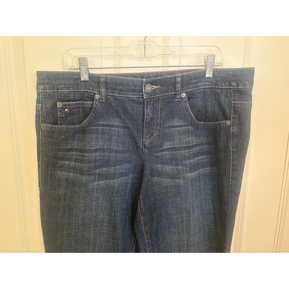 Tommy Hilfiger Women's American Freedom Boot blue bootcut jeans Size 14 - Picture 3 of 6